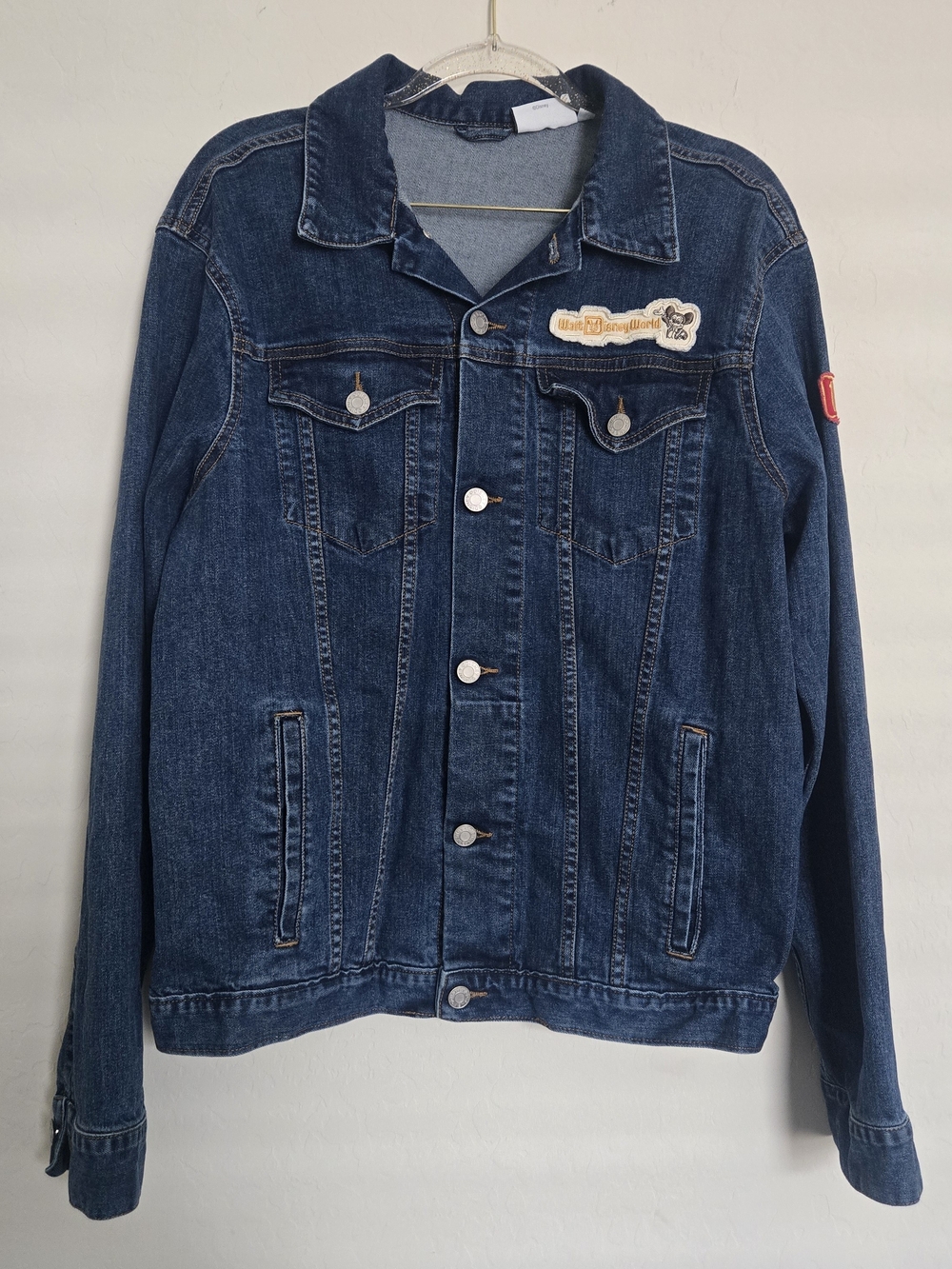 Disney Parks Walt Disney World 1971 Mickey Mouse Denim Jean Jacket Medium Patch